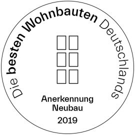 Die besten Wohnabuten Deutschlands, Anerkennung Neubau, 2019